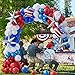 AobkDeco 151pcs Red White and Blue Balloon Garland Arch Kit Patriotic Decorations with Exploding Star Balloons for Graduation Party Supplies Nautical Party Veterans Memorial Day 4th of July Baseball Party - Image 2