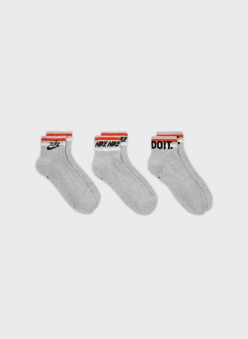 Nike 3 Pack Nsw Everyday Essential Ankle Socks