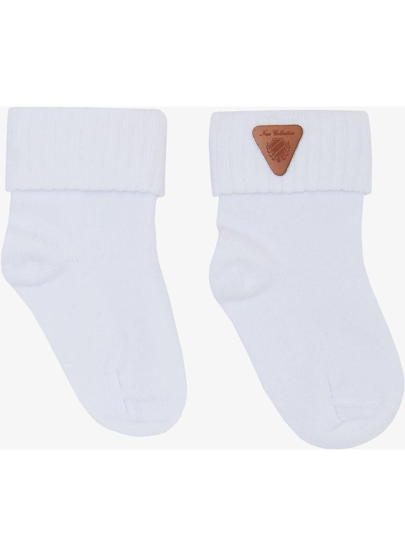 Katamino Baby Boy Socks Embroidered 0-18 Months, White  - Image 2