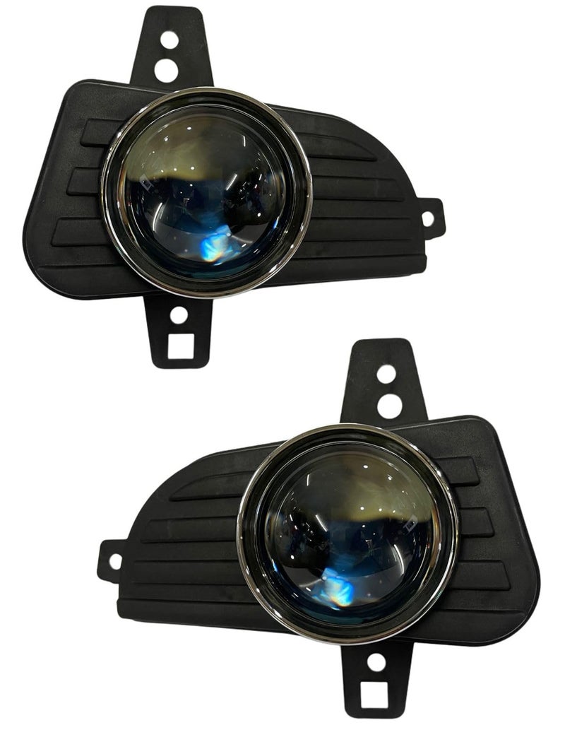 KD K D PROJECTOR Fog Lamp Set for Mahindra Scorpio Classic Pair, 2022-Onwards (WARM WHITE HALOGEN BULB) - Image 1