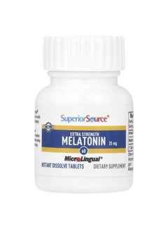 Superior Source Superior Source, Extra Strength Melatonin, 25 mg, 60 MicroLingual® Instant Dissolve Tablets  - Image 3