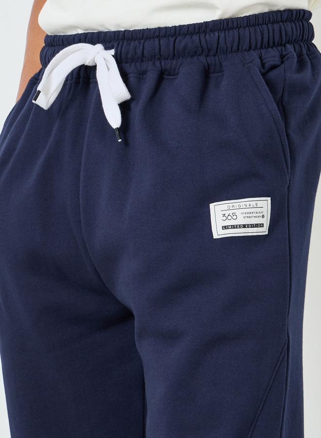 Styli Men Heavy Fleece Joggers with Badge Detail - Image 3