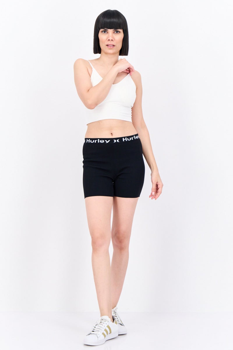 Hurley Women Sportswear Fit Training Shorts, Black - Image 4