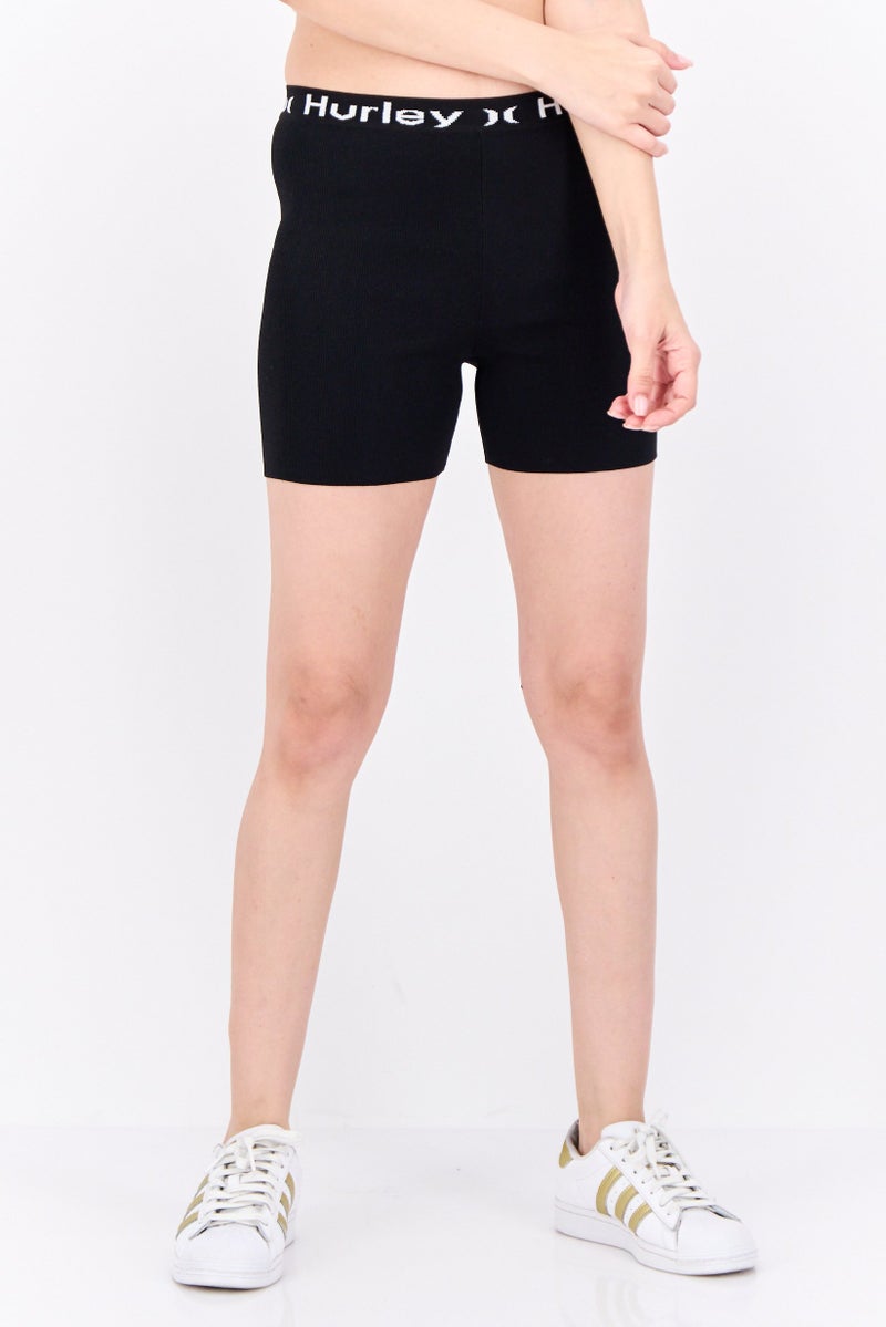 Hurley Women Sportswear Fit Training Shorts, Black - Image 1