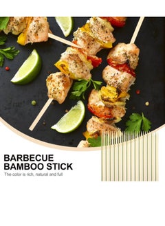 GO2CAMPS BBQ Bamboo Skewers Flat-35 Cm/Barbeque Grill Bamboo Sticks Flatshape  - Image 5