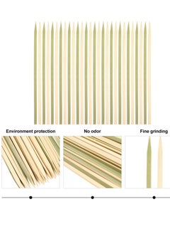 GO2CAMPS BBQ Bamboo Skewers Flat-35 Cm/Barbeque Grill Bamboo Sticks Flatshape  - Image 2