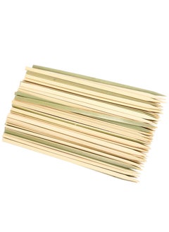 GO2CAMPS BBQ Bamboo Skewers Flat-35 Cm/Barbeque Grill Bamboo Sticks Flatshape  - Image 1