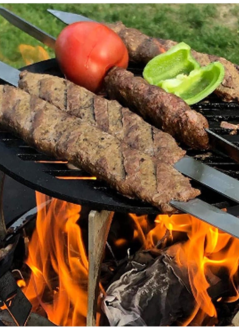 جو تو كامبس - اسياخ شواء من البامبو مسطح - 35 سم / شواية باربيكيو - اعواد بامبو شكل مسطح - Image 1