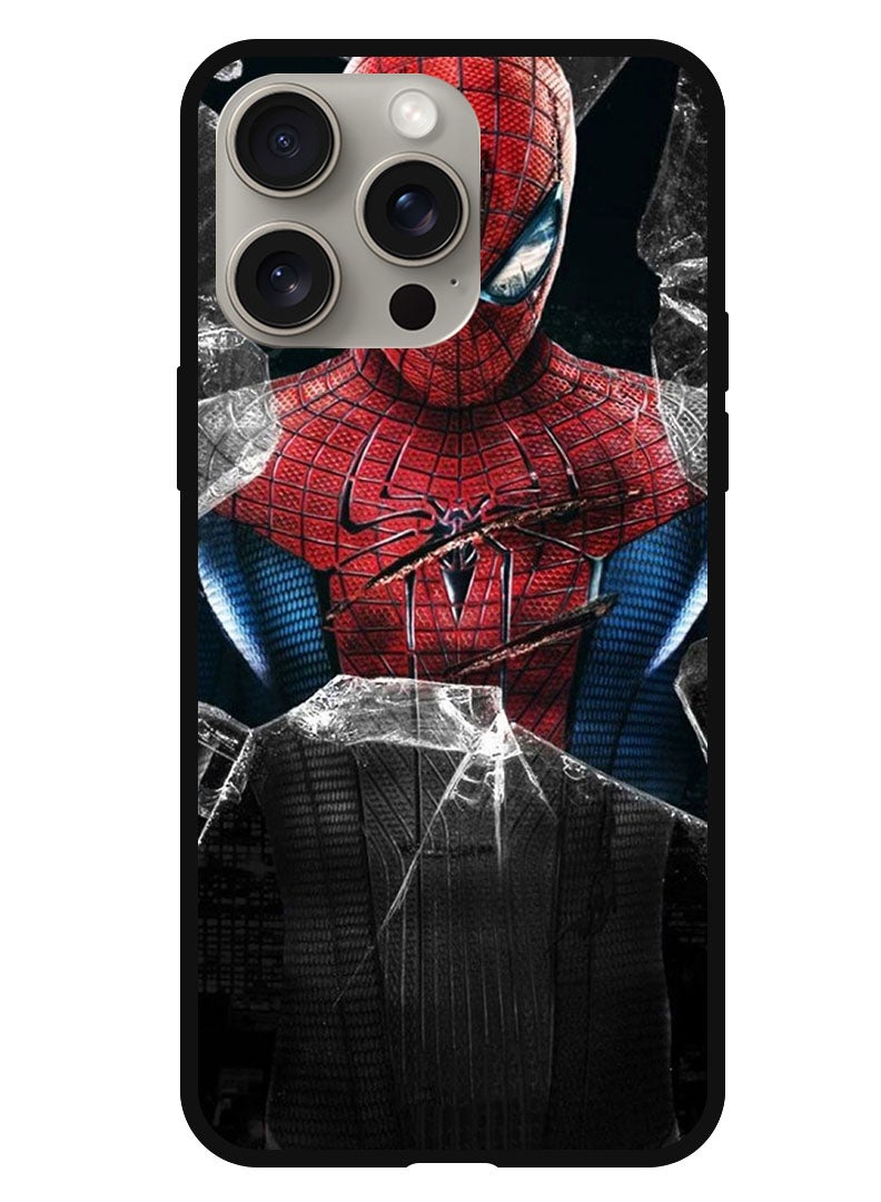 Theodor غطاء واقي مضاد للخدش ومقاوم للصدمات لجهاز آيفون 15 برو سبايدرمان - Image 1