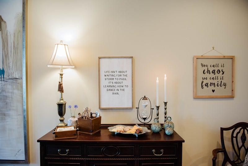 Creative Co-op Decorative Metal Tray with Distressed Grey Finish - Image 2