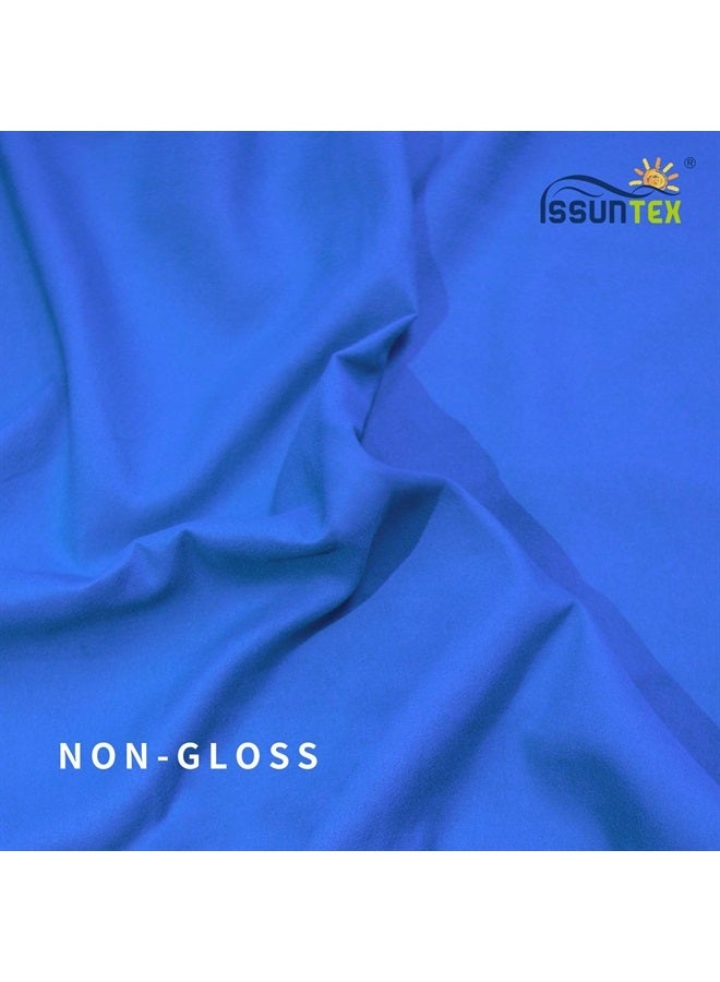 ISSUNTEX 6X9 ft Background Muslin Backdrop, Photo Studio, Collapsible High Density Screen for Video Photography and Television-Blue - Image 2