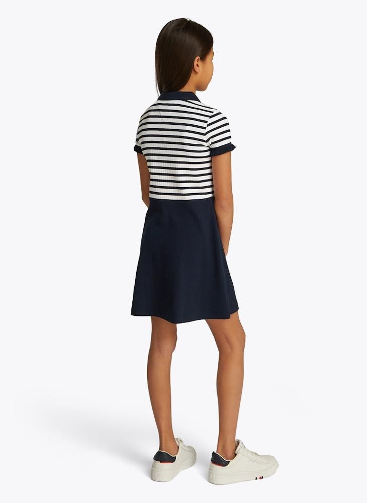 TOMMY HILFIGER - Kids Polo Skater Dress - Image 1