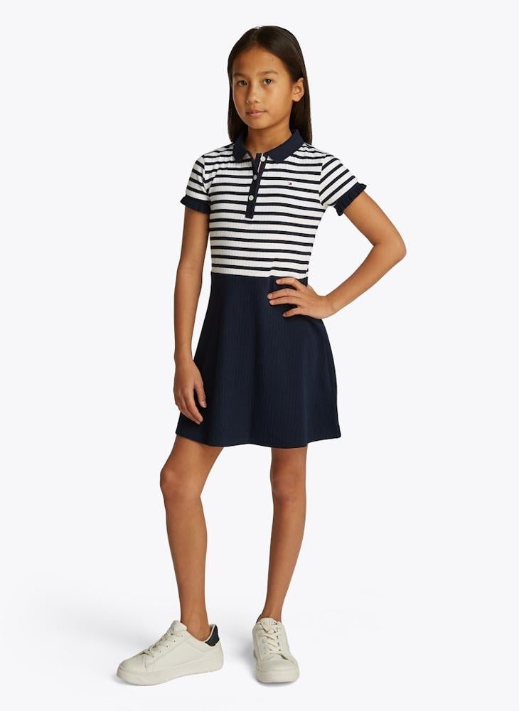 TOMMY HILFIGER - Kids Polo Skater Dress - Image 1