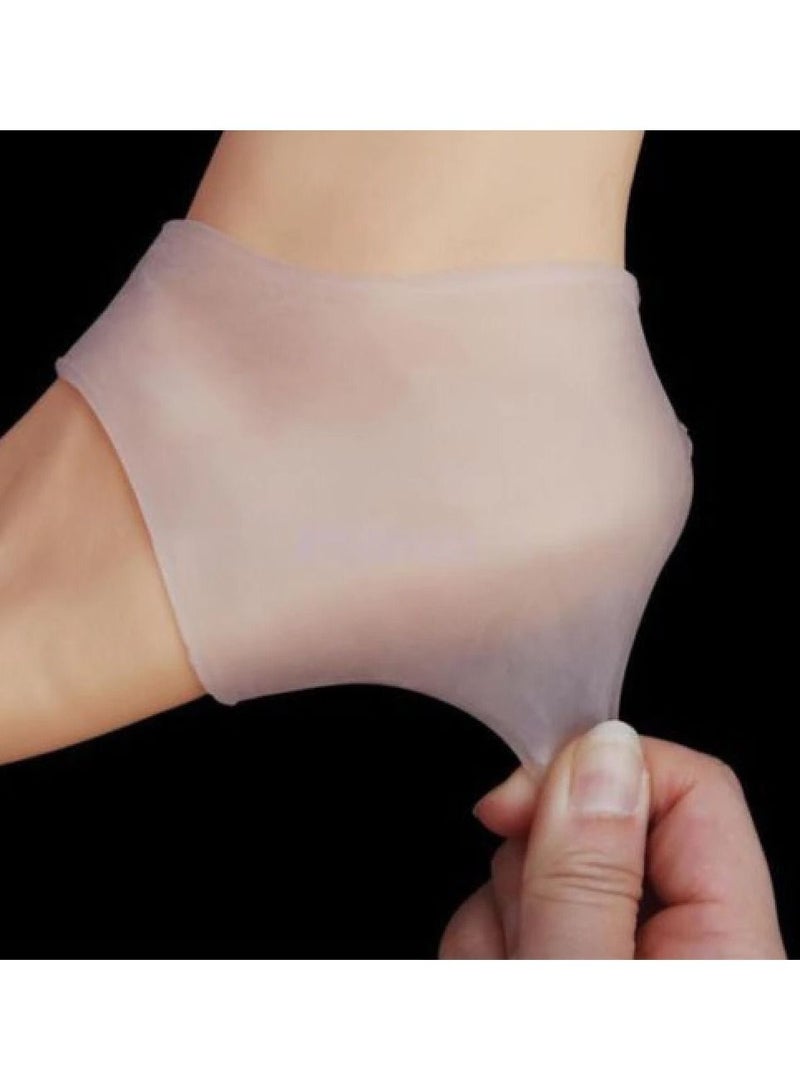 DubaiGallery 1 Pair Comfortable Protective Heel Rubber Vest Breathable Support Pain Protection Plantar Fasciitis Silicone Socks - Image 4