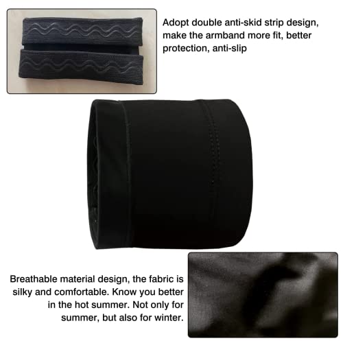 LEIZEHUAXU Diabetic Sensor Armband - Fits All CGM Devices - Protects Insulin Pod During Exercise - Sweatproof、Refreshing、 Breathable，Omnipod Dexcom Replaces Adhesive Patches (L 29.5-33CM) - Image 4