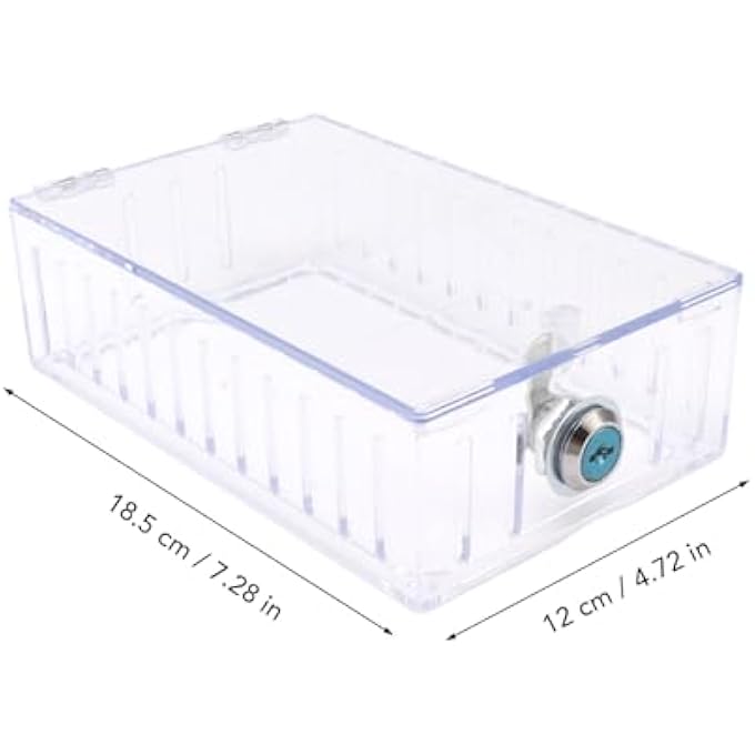 THERMOSTAT SAFE BOX, THERMOSTAT SAFETY CASSETTES, LARGE UNIVERSAL PROTECTION FOR HOME LOCKING, TRANSPARENT LID WITH KEY FOR THERMOSTAT - Image 3