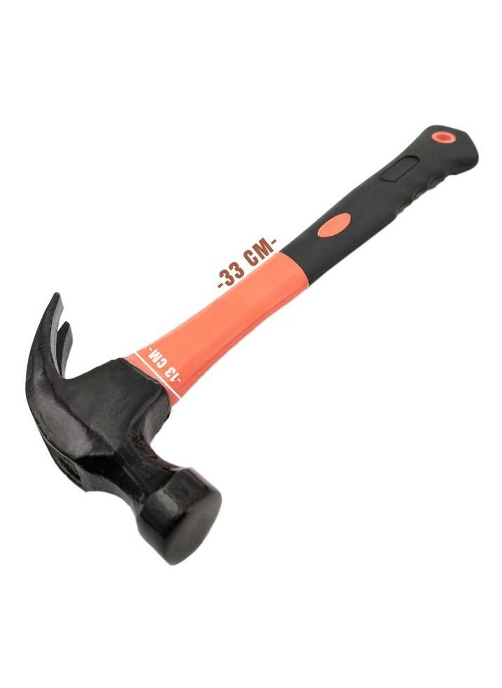 Generic - Claw Hammer 500gm Hammer Plastic Grip Carpentry Household Multipurpose Hammer - Image 1