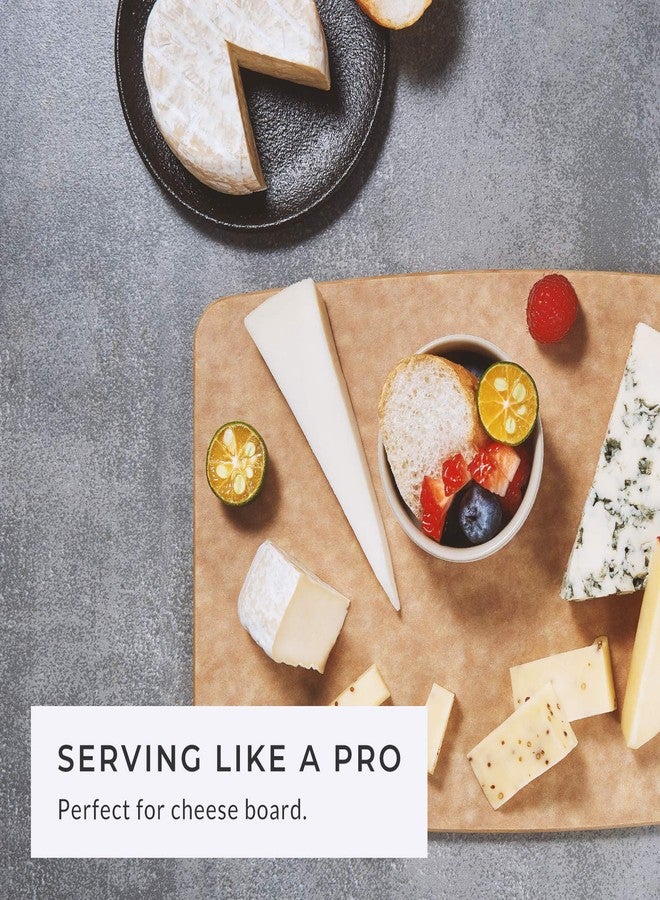 Elihome Classic SMALL Kitchen Cutting Board, Cheese Charcuterie Board, Wood Fiber Composite,Dishwasher Safe, Eco-Friendly, Easy Grip Handles, Non-Porous, Reversible, BPA Free, Made in USA, 10" x 7" - Image 2