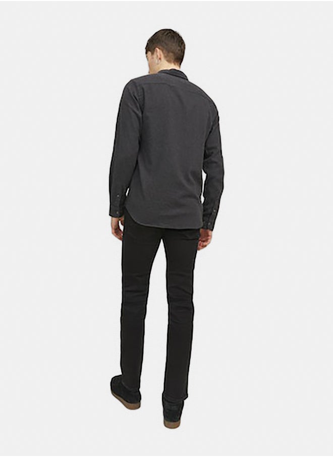 JACK & JONES Jjeclassic Melange Shirt Ls Noos  - Image 4