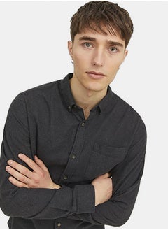 JACK & JONES Jjeclassic Melange Shirt Ls Noos  - Image 2
