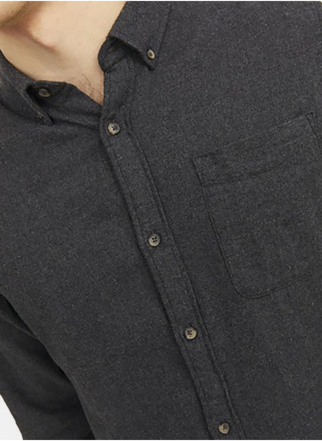 JACK & JONES Jjeclassic Melange Shirt Ls Noos  - Image 5