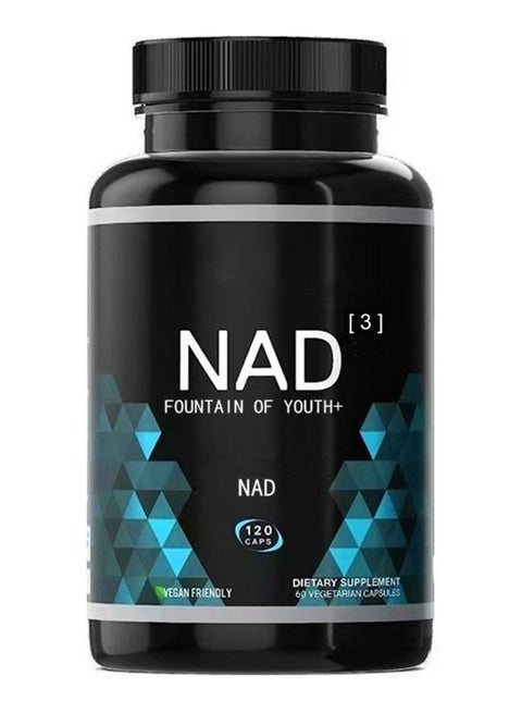 HPN Supplements NAD NAD Booster Value Size 2 Month Supply Clinically Proven Independently Tested Metabolic Repair 312 mg per Serving 120 Capsules