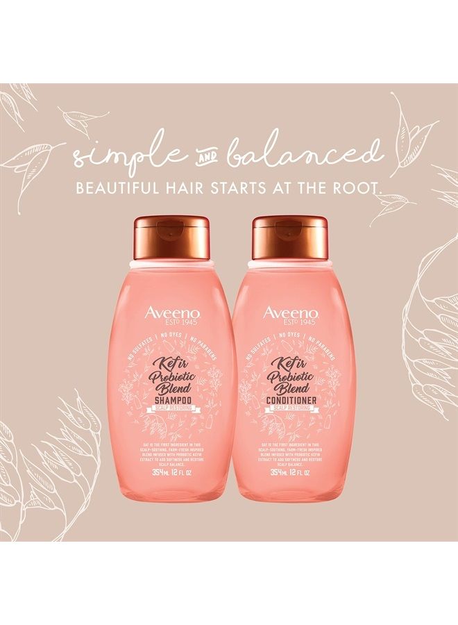 Aveeno Kefir Probiotic Blend Conditioner, Almond Blossom, 12 Fl Oz - Image 4