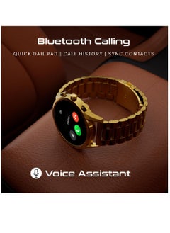 Zoom Plus 2023 Newly Launched Bluetooth Calling Full Screen Touch Heart Rate Monitoring Ultra Smart Watch Gold  - Image 3