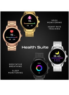 Zoom Plus 2023 Newly Launched Bluetooth Calling Full Screen Touch Heart Rate Monitoring Ultra Smart Watch Gold  - Image 4