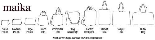 MAIKA Recycled Canvas Large Travel Pouch, Echo Charcoal - Image 3