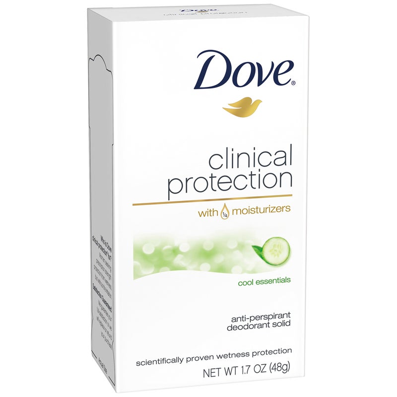 Dove Clinical Protection Antiperspirant, Cool Essentials, 1.7 Ounce (Pack of 1) - Image 1
