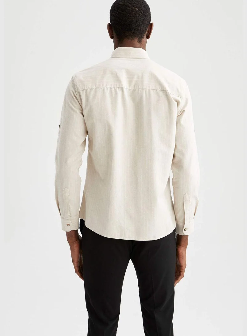 DeFacto Long Sleeve Striped Shirt