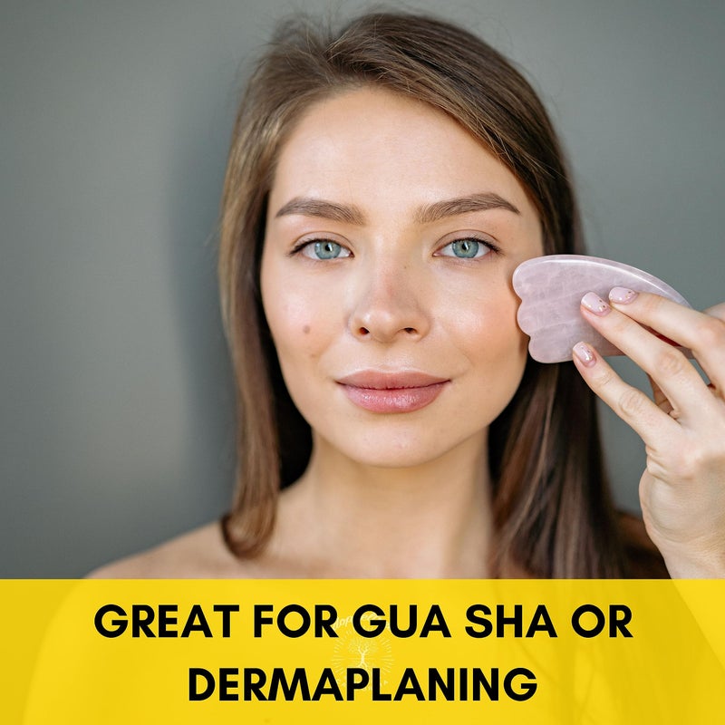 Doppeltree Face Oil for Glowing Skin and Gua Sha Facial Massage, Dermaplaning Facial Oil Anti Aging with Cold-pressed Rosehip Oil, Jojoba Oil, Almond Oil and Vitamin C & E - Image 2