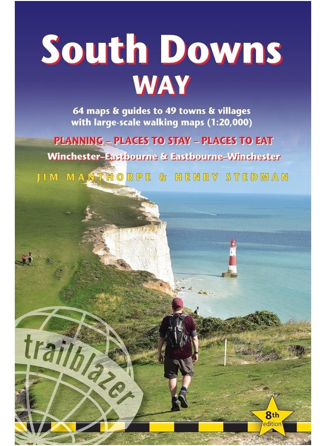 null - South Downs Way Trailblazer Walking Guide 8e: Practical guide with 60 Large-Scale Walking Maps (1:20,000) & Guides to 49 Towns & Villages - Planning, Places To Stay, Places to Eat - Image 1