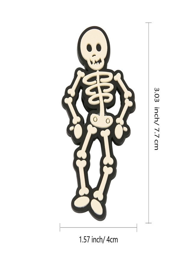Vagocom Skeleton Charm Accessory for Bogg Bag and Simply Southern Tote,Halloween Decorative Inserts Accessories for DIY Your Beach Bag - Image 2