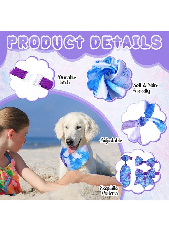 ريجيناري مجموعة من 120 قطعة من أوشحة الكلاب المصبوغة بالربطة من Reginary، مجموعة من ربطات العنق ووشاح القطط الملونة القابلة للغسل، منديل الحيوانات الأليفة المثلث، مريلة لطيفة لفصل الصيف، إكسسوارات العناية بالحيوانات الأليفة الصغيرة والمتوسطة والكبيرة، أزياء تنكرية - Image 3