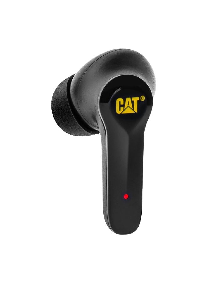 CAT Bluetooth Noise Cancelling Earbuds Black and Yellow 4.2 x 9.2 x 13.5 cm CAT-BTEARBUD - Image 3