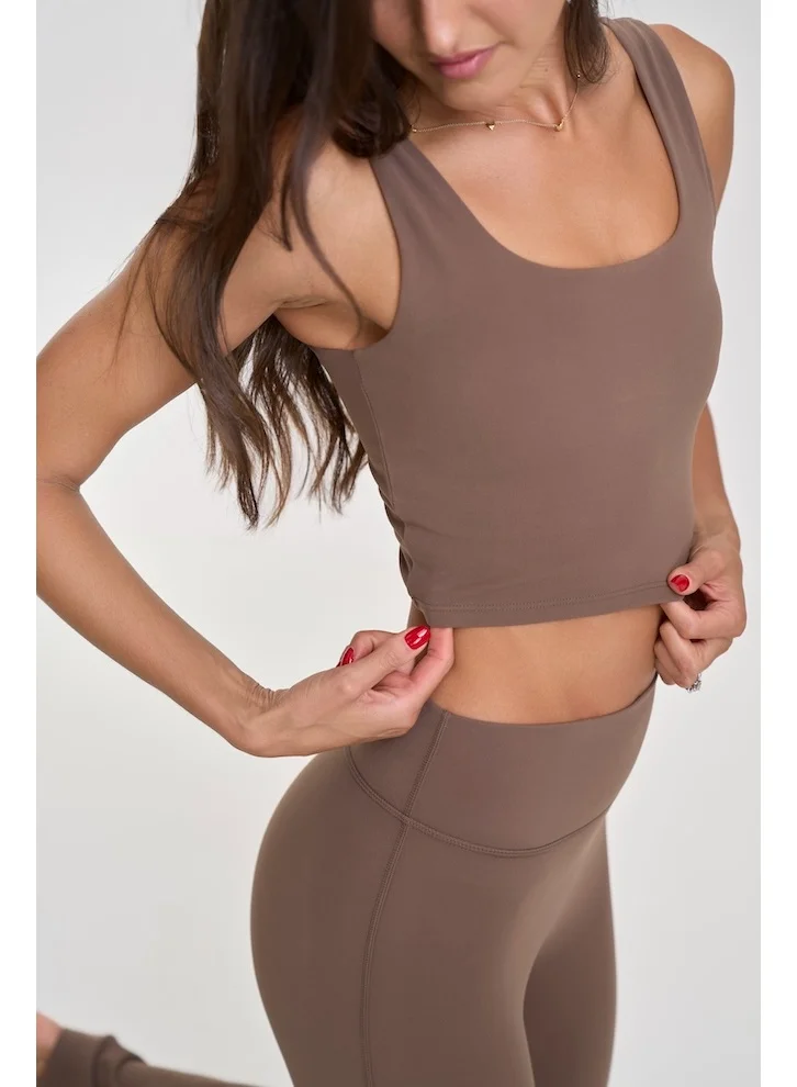 Amorxe Contour Women's Square Neck Tank Top with Removable Pads