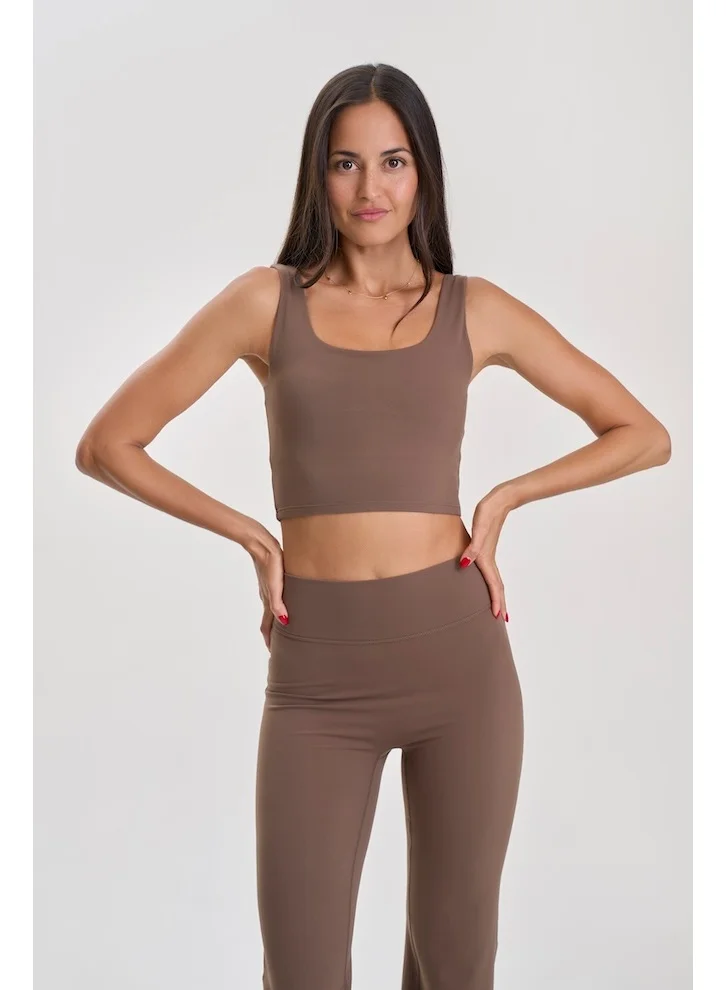 Amorxe Contour Women's Square Neck Tank Top with Removable Pads