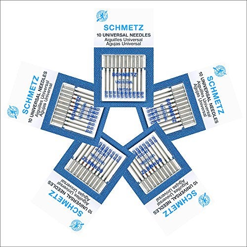 Schmetz 50 Schmetz Universal Sewing Machine Needles - Assorted Sizes - Box of 5 Cards - Image 2