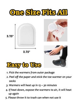 SänHahn Foot Toe Warmers, Up to 8 Hours of Heat Long Lasting, Hot Insole Feet Warmer, Instant Toe Warmers Disposable Adhesive Air Activated Warmers for Winter Outdoor Work, Sports Activities, 5 Pairs  - Image 2