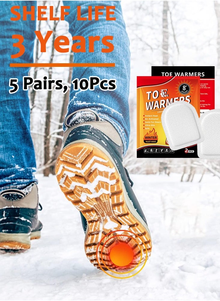 Foot Toe Warmers, Up to 8 Hours of Heat Long Lasting, Hot Insole Feet Warmer, Instant Toe Warmers Disposable Adhesive Air Activated Warmers for Winter Outdoor Work, Sports Activities, 5 Pairs - pzsku/ZD72F1A43CF97A277462AZ/45/_/1734452571/cd688cee-0e87-4007-afa7-4577b2d59824