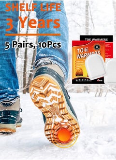 SänHahn Foot Toe Warmers, Up to 8 Hours of Heat Long Lasting, Hot Insole Feet Warmer, Instant Toe Warmers Disposable Adhesive Air Activated Warmers for Winter Outdoor Work, Sports Activities, 5 Pairs  - Image 4