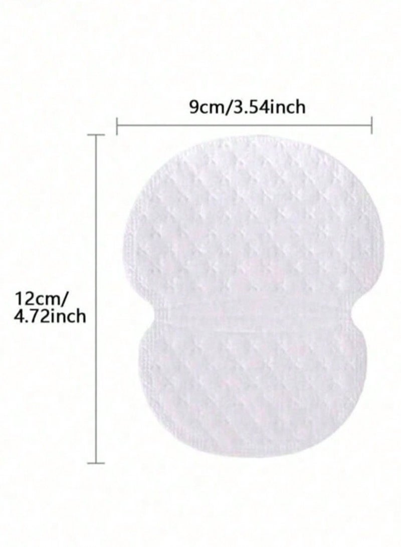 Generic 100PCS Disposable Non-woven Fabric Underarm Pads for Underarm Comfort, Effective and Long-Lasting Sweat Prevention, Invisible Sweat Absorption, For Women and Men, Travel, Sports, Outdoor, Summer, Vacation, Camping, School, Holiday Essentials (White)  - Image 2