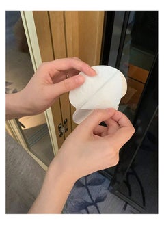 Generic 100PCS Disposable Non-woven Fabric Underarm Pads for Underarm Comfort, Effective and Long-Lasting Sweat Prevention, Invisible Sweat Absorption, For Women and Men, Travel, Sports, Outdoor, Summer, Vacation, Camping, School, Holiday Essentials (White)  - Image 3