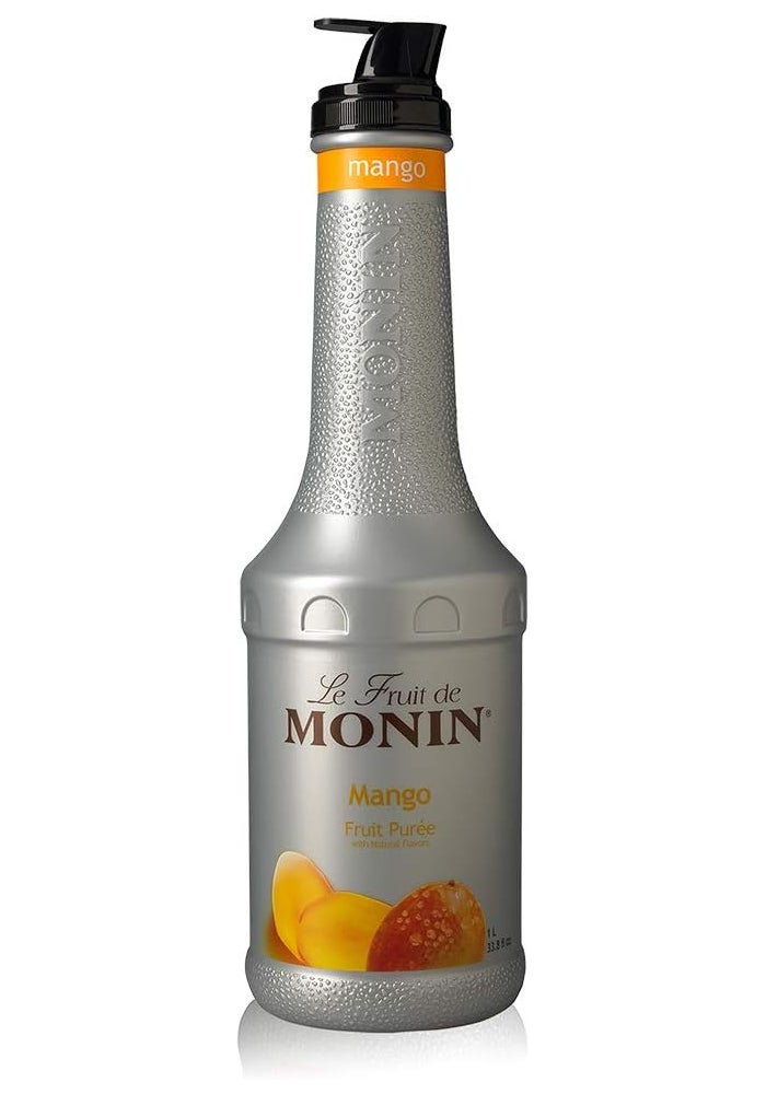 Monin Mango Purée - Tropical and Sweet Mango Flavor, 1 Liter, Non-GMO, Vegan, Gluten-Free - Image 1