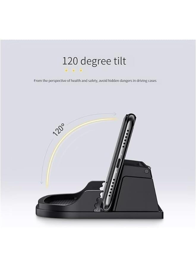 Silicone Car Phone Holder with Parking Number Plate for Dashboards - Slip Free Phone Mount for iPhone, Samsung, Android Smartphones - Image 2
