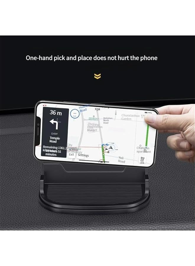 Silicone Car Phone Holder with Parking Number Plate for Dashboards - Slip Free Phone Mount for iPhone, Samsung, Android Smartphones - Image 3