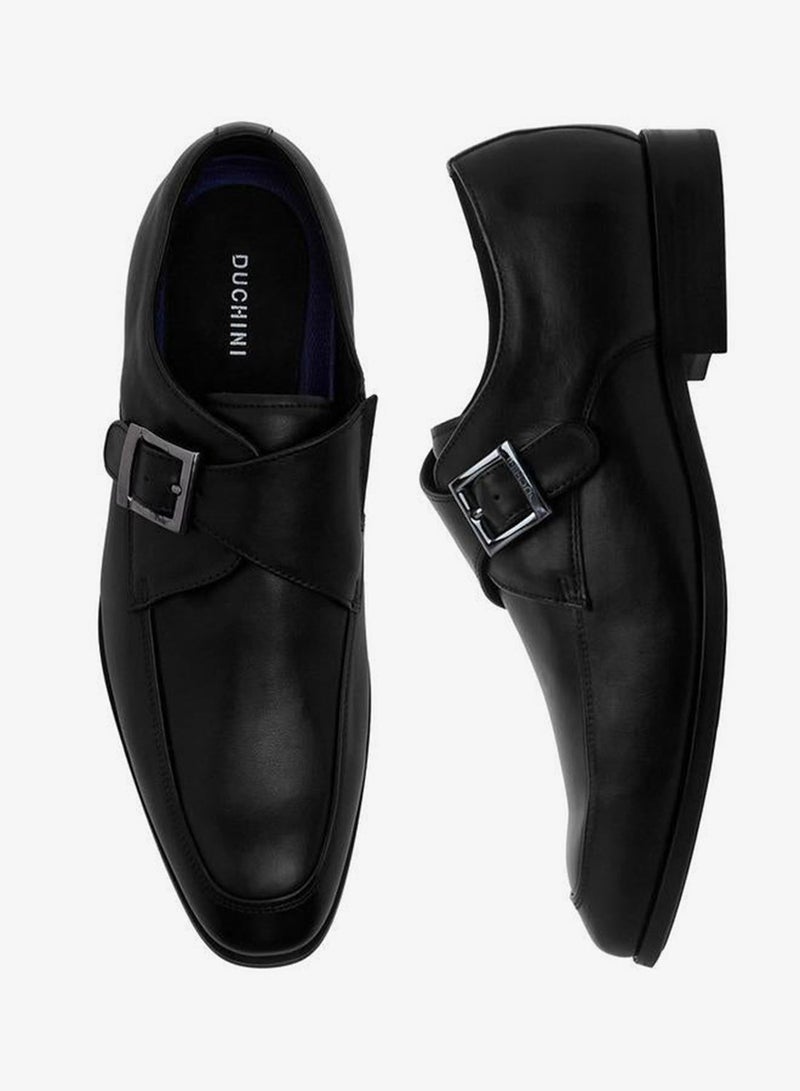 DUCHINI Men Leather Monk Shoes - Image 1