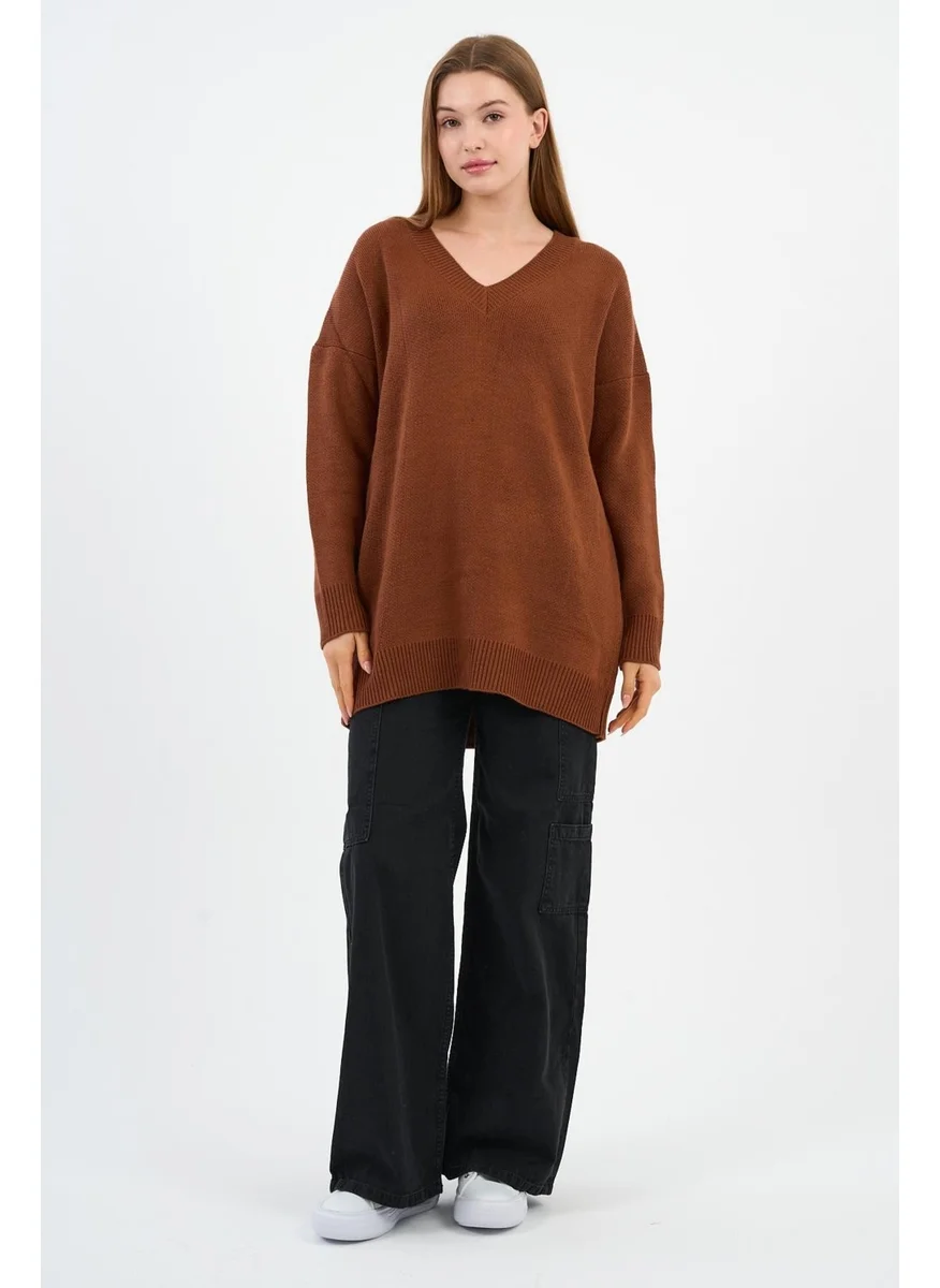Alexander Gardi V Neck Knitwear Loose Sweater (A91861-S)